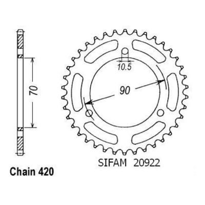 Rozeta pro Honda 20922CZ47